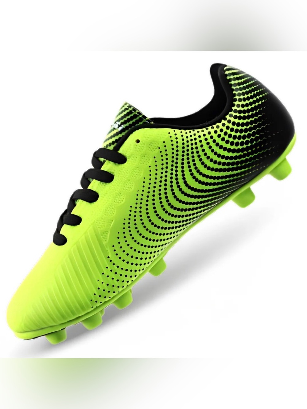 Vizari youth 8 Neon Yellow Soccer Cleets with Black Accents